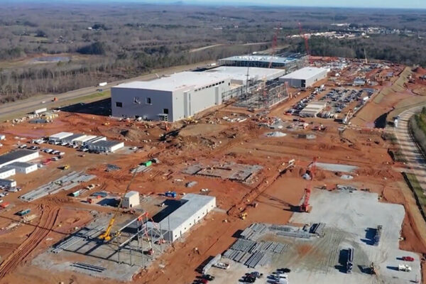 SK Innovation battery manufacturing plant in Commerce, Georgia